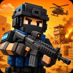أيقونة Advanced Blocky Combat SWAT